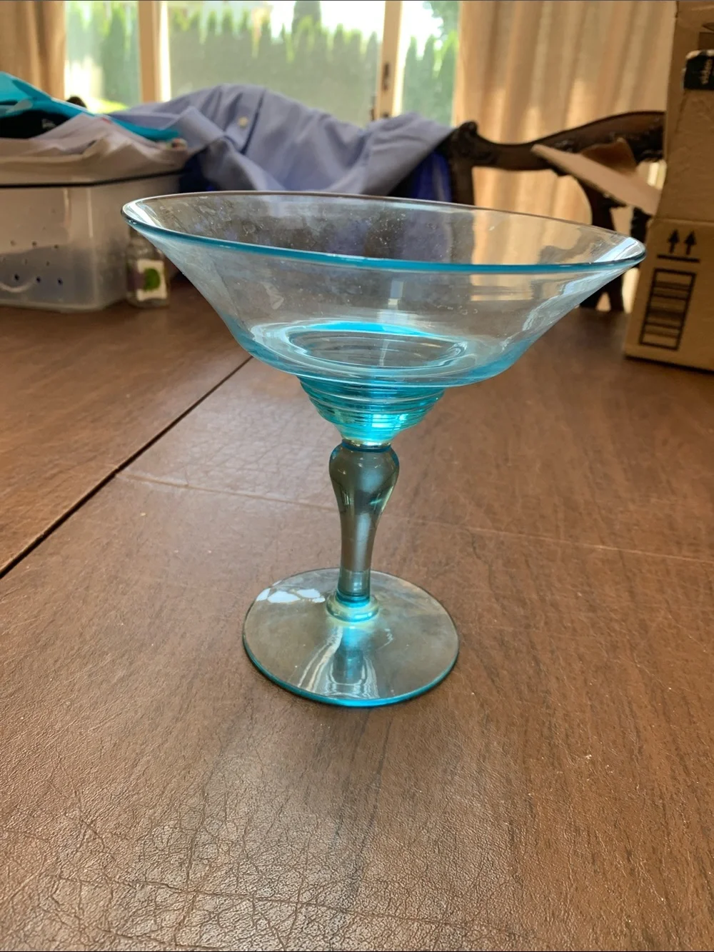 Blue Glass Bowl - Unbranded